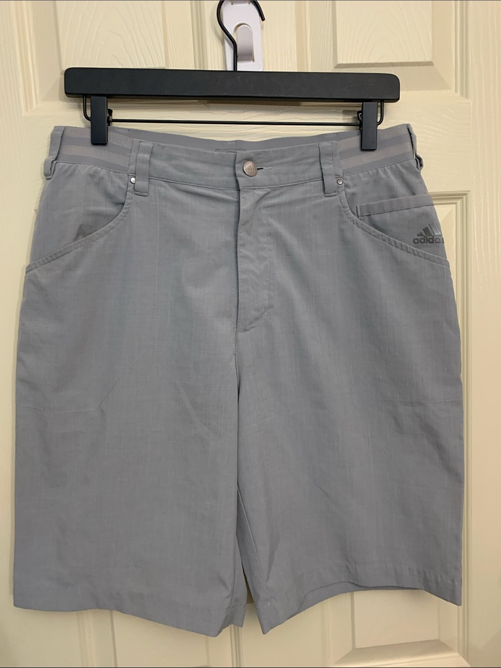 Adida’s Men's Light Gray Athletic Shorts